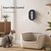 Vaporisateur anti-odeurs pour animaux de compagnie avec détecteur de mouvement et micro-ondes, alimentation USB, modes manuel et automatique, pour usage domestique, contrôle des odeurs pour chats