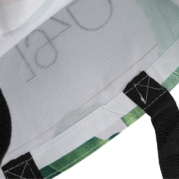 Wholesale custom logo long handle reusable non woven rpet shopping bags