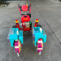 Semoir à maïs autopropulsé à essence, petite machine agricole manuelle avec fertiliseur pour la plantation du maïs
