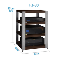 JS-01 F3 Série HIFI Équipement audio et vidéo Amplificateur Rack CD Sound Stand Bois Alliage d'aluminium Amp Cabinet