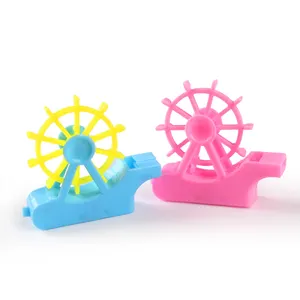 Mainan peluit plastik anak-anak, mainan peluit plastik bentuk roda Ferris, peluit pembuat kebisingan untuk anak-anak