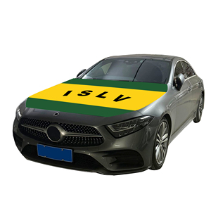 Vente en gros 120x150cm Couverture de capot moteur de voiture durable Îles de la société Conception graphique Numérique Résistant à l'usure Capot de voiture Couvre Drapeau - Product Image 2