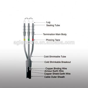 KAODEE Best Quality Mv Cable <b>Termination</b> Kit Square Tube Sleeve/heat Shrink Connectors Splice Slee Splice Mv Cable <b>Termination</b> K - Product Image 1