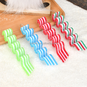 Hatty Christmas Tree Hanging Plastic Candy Cane <b>Red</b> White Lollipop Ornaments 14.5cm Home Party New Year Gift Children's Toys - Product Image 4
