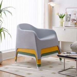 بيع بالجملة كرسي بذراعين للفناء والحديقة في الهواء الطلق من البلاستيك المكدس للبيع - Product Image 6