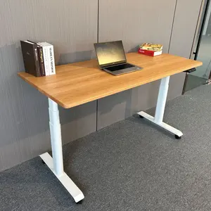 מרחב-יעיל חשמלי מתכוונן שולחן עבודה מתכווננת גובה יד שולחן מתכווננת עבור מסכים כפולים לשבת שולחן מעמד