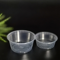 Gobelets en plastique jetables écologiques de 2oz Portion bon marché Pots de charcuterie pour plats à emporter pour bonbon vin huile d'olive nouilles Espak