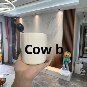 Mug en céramique amusant « Idiot » – Résistant aux hautes températures et compatible micro-ondes, cadeau d'anniversaire original et élégant pour les couples, design audacieux de dessin animé - Product Image 1