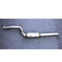 Exr Audi A4 A5 B8 1.8t 2.0T 1.5mm d'épaisseur 2007-2015 Collecteur d'échappement arrière Valve électrique Miroir poli en acier inoxydable