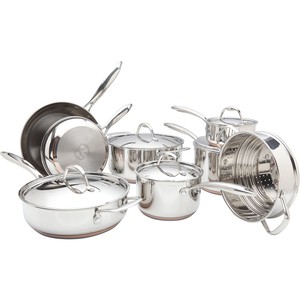 Juego de Ollas y Sartenes de Acero Inoxidable Clásico de Gran Capacidad con Tapas Resistentes al Calor para Cocina - Product Image 3
