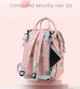 Colosal precio redondeado momia multifuncional moda papá famoso doble cara bolsa de pañales de lona - Product Image 5