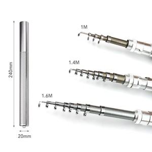 Cần câu cá di động 1M, cần câu thu gọn + máy câu quay 2+1 BB, tay trái/phải có thể thay đổi, bộ dụng cụ câu cá - Product Image 6