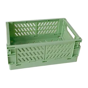 储物篮杂物化妆品容器可折叠板条箱可折叠收纳盒折叠桌面支架家组织案例