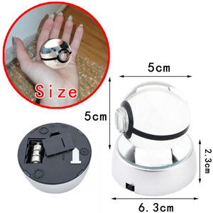 Pokemoned 3D boule de cristal Pikachu Gengar Mew Mewtwo Figurines Base de lampe <span class=keywords><strong>Pokeball</strong></span> 3D Pokemoned boule de verre Statue enfants cadeau - Product Image 6