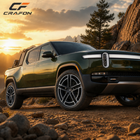 Jantes de voiture pour passagers CF 5x139.7 64.1 COMPATIBLES avec Rivian R1T R1S, jantes forgées monobloc usinées CNC, 20 21 22 pouces