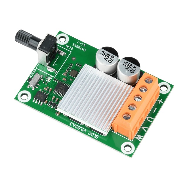 75W 200W DC Brushless Motor Drive Control Board 12V24V High-power Brushless Fan Motor Speed Regulator