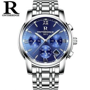 Reloj de Pulsera de Cuarzo para Hombre ONTHEEDGE <span class=keywords><strong>026</strong></span>, Nuevo Modelo, Correa de Acero, Resistente al Agua, Calendario, 24 Horas, para Golf y Actividades al Aire Libre - Product Image 3
