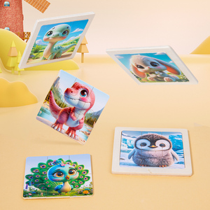 2025 nuovi giocattoli educativi Montessori per bambini classici 6 pezzi in legno dinosauro <span class=keywords><strong>Puzzle</strong></span> gioco da tavolo fai da te Baby <span class=keywords><strong>Puzzle</strong></span> avventure - Product Image 5