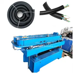 Plastic Mechanical Line Protection Pipe Making Machine PE PA Electric Wire Hose Extrusion Line