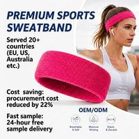 Lot de bandeaux et brassards de sport anti-transpiration avec logo personnalisé, pour la course, pour femmes et hommes, sans minimum de commande, réduction de 10-30%