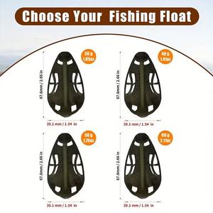 Système de cages à appâts pré-assemblées et distributeur d'appâts de style européen pour la pêche à la carpe - Product Image 5