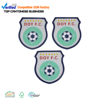Fer sur tissu Badges producteur personnalisé équipe de football Sports Club Logo patchs tissés à la Machine pour vêtements uniformes