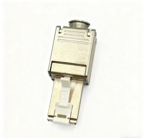Zinc Alloy Anti-Interference Tool-Free 8P8C RJ45 Connectors Cat6A Modular <strong>Plug</strong> for Networking - Product Image 1