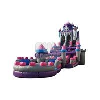Estructura Inflable de 29 pies de Estilo Medieval para Exteriores, Material de PVC, Uso Comercial y Doméstico
