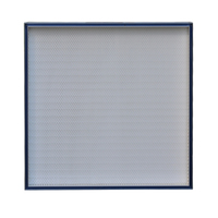 Filtro HEPA HZY H13/H14 con 99.995% de eficiencia a 0.3m, microfibra de vidrio, 305x305x50mm, personalizable para sistemas HVAC de salas limpias