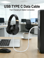 Kabel USB a ke Type-C DYD-07 1m 24AWG PVC Pengisian Cepat Kabel Data Kecepatan Tinggi untuk Ponsel