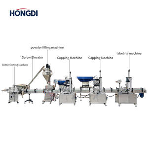สายการบรรจุผงแบบสกรูสแตนเลสสตีลการปิดผนึกอัจฉริยะการรวมฉลากสำหรับผงเคมีนมผง - Product Image 3