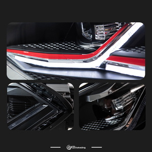 2 Faros Delanteros AKD para Polo, Lente de Proyector LED, 2017-2021, Vento <span class=keywords><strong>Virtus</strong></span>, Señal Dinámica DRL, Accesorio Automotriz - Product Image 6