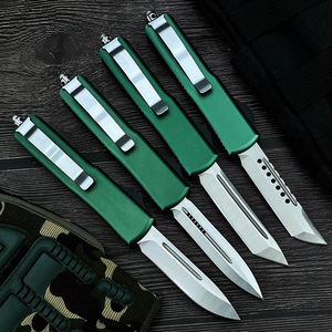 Micro Knife Tech - Navaja de Bolsillo con Hoja D2, Mango de Aleación de Aluminio, para Pesca, Camping, Caza, <span class=keywords><strong>T</strong></span>áctica, Uso Diario (EDC) - Product Image 2
