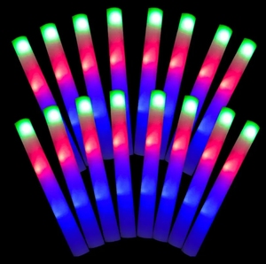 Hot Selling Bulk Foam Plastic LED Sticks Custom Colors/Logo ROMANCE Style Letterpress Printing-Portable Party Supplies for