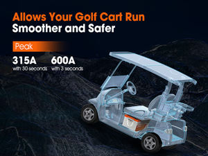 36V 100Ah Lithium-Batterie für Golfcarts mit LCD-Bildschirmanzeige, integriertem Smart BMS und Bluetooth, 48V 105Ah Golfcart-Batterie - Product Image 5