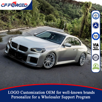 Jantes en alliage forgé sur mesure en 2 parties, finition argent brossé, 5x112 5x120 19x9 20x9 21x11 pour BMW G20 G30 G11 M2 M3 M4 M5
