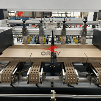 Nouvelle machine plieuse-colleuse semi-automatique pour cartons en deux parties, pour les boîtes de réfrigérateurs, de machines à laver et de grands appareils électroménagers