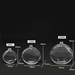 Venta al por mayor de botellas de perfume de vidrio redondas de 30 ml y 100 ml, color personalizado, acabado mate de lujo, tapa de bola de madera, pulverizador con bomba de presión, ¡gran oferta! - Product Image 4