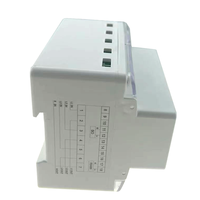 Compteur d'énergie intelligent triphasé 380V à quatre fils 7P avec relais, lecture et contrôle à distance par WIFI, montage sur rail DIN, compatible avec l'application