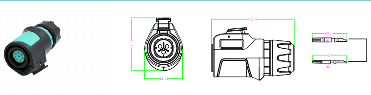 Rigoal K16 Female 5pin Industrial Assembled Connector Waterproof Circular Connector