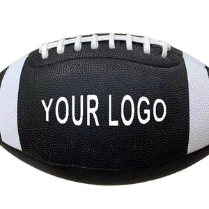 Balón de Fútbol Americano de Cuero PU con Logotipo Personalizado al por Mayor, Balón de Fútbol Profesional de Color, Tamaño 9, Rugby - Product Image 2