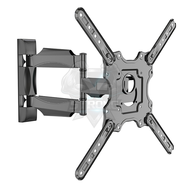 Full Motion TV Wall Mount for 32-65 Inch Screens Max 70lbs Dual Swing Arms 55-499mm Extension 180° Swivel Factory Direct P4
