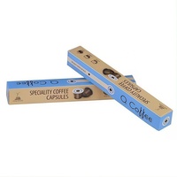 Boîte en papier imprimée en couleur, résistante à l'humidité, personnalisée pour les capsules Nespresso, finition mate, étui de rangement pour dosettes de café