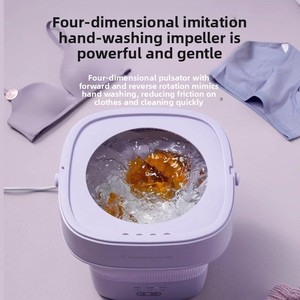 Foldable <b>Top</b> <b>Loading</b> Mini Washing Machine for Underwear and Socks Cleaning With Three-Time Delay <b>Top</b> <b>Loading</b> Mini Washing Machin - Product Image 3