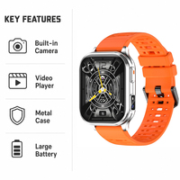 Montre connectée pour femmes, lecteur vidéo, fréquence cardiaque, écran HD de 2.01 pouces, plus de 100 sports, appel Bluetooth, Android IOS