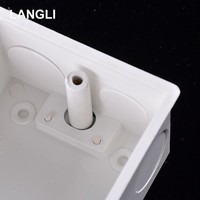 Boîte à interrupteur mural en PVC LANGLI, fil électrique en plastique, 86x86, boîte 3x3