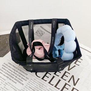 Bolsa de Cosméticos Impermeable de Malla, Bolsa de Aseo de Viaje de Gran Capacidad con Logotipo Impreso - Product Image 4