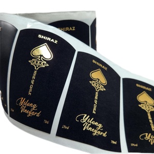 ฉลากไวน์แบบกำหนดเองคุณภาพสูง, สติกเกอร์กำมะหยี่หรูหราสำหรับฉลากไวน์ - Product Image 4