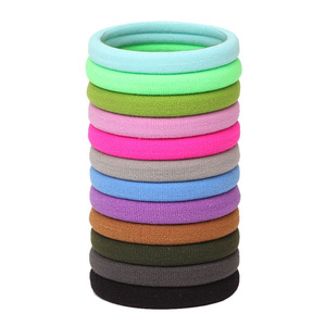 Élastiques à cheveux coréens basiques très élastiques, anneaux pour cheveux en tissu, <span class=keywords><strong>36</strong></span> couleurs, grands élastiques pour cheveux, vente directe d'usine, 100 pièces/sac - Product Image 5