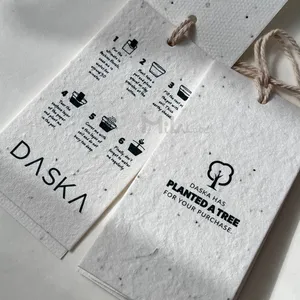 Tùy chỉnh hạt giống treo thẻ bền vững hạt giống giấy quần áo thẻ với tất cả các loại hạt hướng dương hoa oải hương bạc hà đừng quên tôi - Product Image 3